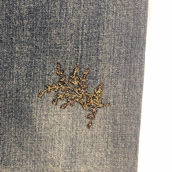 Ralph Lauren Distressed Patchwork Jeans Size 4P - Picture 3 of 8